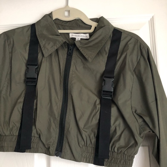 Hot & Delicious Cropped Buckle Jacket - Picture 2 of 4